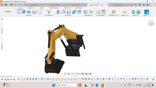 挖机挖斗臂3D数模图纸 STEP格式缩略图